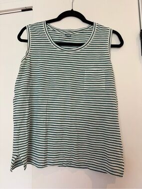 3 for $15. Madewell Striped Sleeveless Tank Top - Green/White